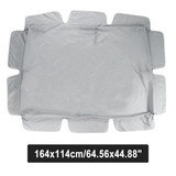 2/3 Seater Size Grey UV-Proof Outdoor Garden Patio Swing Sunshade Cover Waterproof Canopy Seat Top Cover