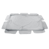 2/3 Seater Size Grey UV-Proof Outdoor Garden Patio Swing Sunshade Cover Waterproof Canopy Seat Top Cover