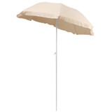 7.5Ft Outdoor Patio Umbrella Polyester Beach Sun Shade with Crank Camping Travel Yard Garden
