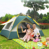 2-4 Person Fully Automatic Pop Up Tent Camping Travel Family Tent Rainproof Windproof Sunshade Awning
