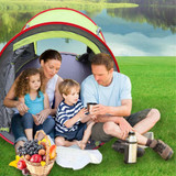 2-5 People Full-automatic Camping Tent Waterproof 4 Large Mesh Windows 2 Door Family Tent UV Protection Sunshade Canopy for All Seasons
