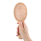 Natural Beech Hair Brush Wooden Mane Massage Comb