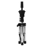 Adjustable Mini Wig Stand Hairdressing Tripod Hairdresser Training Mannequin Head Holder Clamp False Head Mold Stand Hair Wig