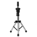 Adjustable Mini Wig Stand Hairdressing Tripod Hairdresser Training Mannequin Head Holder Clamp False Head Mold Stand Hair Wig