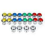 50PCS DIY Arcade Joystick Kit USB Chip Board 32mm LED Buttons 5Pin Joystick Plating Button USB Cable