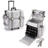 Professional Soft Sided Rolling Makeup Case w/ Drawers