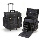 Professional Soft Sided Rolling Makeup Case w/ Drawers