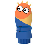 Penguin Winter Thicken Snow Waterproof Windproof Warm Gloves (Blue)
