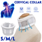 S/M/L Breathable Cervical Collar Neck Support Portable Detachable Neck Orthosis Brace