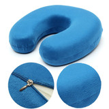 Soft Velour Memory Foam Neck Support U Shaped Pillow