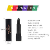 6 Colors Hair Dyeing Stick Non-toxic Hair Salon DIY Hair Coloring