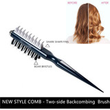 Portable Hair Shark Combing Brush Double Sided Hair Volumizer Comb Multifuncional Combing Brush Hair Styling Tool