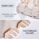 Auto Automatic Toothpaste Dispenser 8 Toothbrush Holder Cup