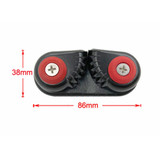 BSET MATEL Black Anodized Aluminium Cam Cleat Marine Boat Cam Cleats Matic Fairlead Marine Sailing Sailboat Kayak Canoe Dinghy Accessories