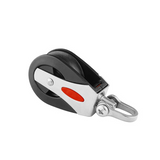 BSET MATEL 1500Lbs Load Capacity Sheave Block Universal Head Single Pulley Swivel Sailboat Plain Bearing Rope Runner Boat Accessories