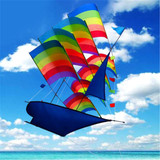 Huge 37"3D Stereo Sailboat Kite Big Size Flying Free Shipping Outdoor Toy