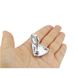 BSET MATEL 6pcs Stainless Steel 316 Pad Eye Fender Fending Hook Rope Boat Sail Tug Ship Marine Hardware Coat Cap