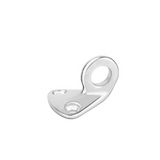 BSET MATEL 6pcs Stainless Steel 316 Pad Eye Fender Fending Hook Rope Boat Sail Tug Ship Marine Hardware Coat Cap