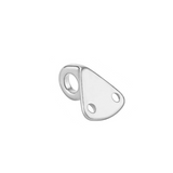 BSET MATEL 6pcs Stainless Steel 316 Pad Eye Fender Fending Hook Rope Boat Sail Tug Ship Marine Hardware Coat Cap