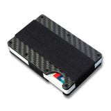 Slim Carbon Fiber Credit Card Portable ID Passport Card Holder Money Clip Case Wallet Men