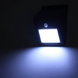 Outdoor 8 LED Solar Power PIR Motion Sensor Wall Light Waterproof Garden Lamp