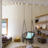 Indoor Outdoor Hammock Chair Cotton Single Garden Swing Portable Hanging Chair Max Load 330lbs