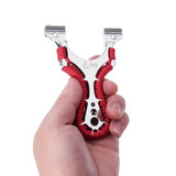 Laser Alloy Double Aiming Catapults High Power Outdoor Hunting Shooting Slingshots Laser Aiming Slingshots
