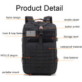 45L Tactical Army Military 3D Molle Assault Rucksack Backpack Outdoor Hiking Camping Traveling Bag