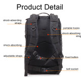 45L Tactical Army Military 3D Molle Assault Rucksack Backpack Outdoor Hiking Camping Traveling Bag
