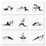 KALOAD 13in Yoga Wheel Natural Roller Cork Backbend Stretch 240KG Weight Bearing Fitness Yoga Rings