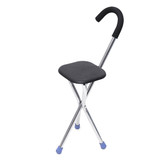 Travel Camping Cane Walking Stick Fishing Chair Portable Folding Tripod Stool Hiking Seat