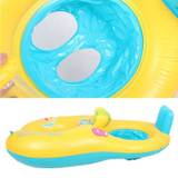 ABC Safe Inflatable Mother And Baby Swim Float Boat Raft Kid's Chair Seat Boat