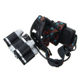 XANES® 7310-A 2500LM T6+4xXPE Headlamp 4 Modes 90° Adjustable Waterproof Work Light