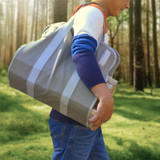 Firewood Carrier Log Carrier Wood Carrying Bag for Fireplace 16oz Waxed Canvas