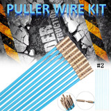 10pcs L58cm D4mm Electrician Puller Wire Fiberglass Cable Wire Duct Rod Threader Pull Kit