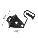 50pcs Pin Lock Nail-on Insulators For Electric Fence With Steel Post Wire Cord Electric Wire Fence