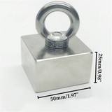 N45 50*50*25mm Neodymium Recovery Magnet Metal Detector for Treasure Hunting Fishing