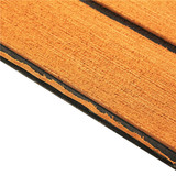 900x2400x6mm EVA Foam Gold With Black Line Marine Flooring Faux Teak Boat Decking Sheet
