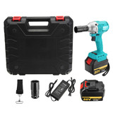 88V 15000mAh Wlectric Wrench 2 Batteries 1 Charger Brushless Cordless Impact Wrench Tools With Case