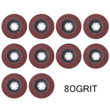 10pcs 125mm 40-120 Grit Sanding Flap Discs Metal Grinding Angle Grinder Wheel