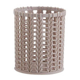 Creative Rattan Plastic Pen Holder Multifunctional Hollow Boxes Desktop Office Stationery Bucket