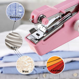 Portable Mini Handheld Cordless Sewing Machine Stitching Home Clothes + Tools Kit