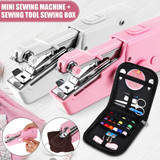 Portable Mini Handheld Cordless Sewing Machine Stitching Home Clothes + Tools Kit