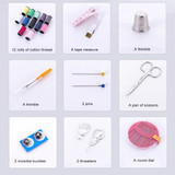 Portable Mini Handheld Cordless Sewing Machine Stitching Home Clothes + Tools Kit