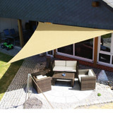 IPRee® 3x3m Triangle Sun Sail Shade Outdoor Camping Tent Sunshade Waterproof Anti-UV Beach Canopy Awning Shelter Tarp