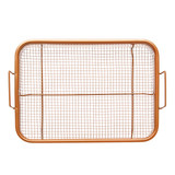 BBQ Picnic Stainless Steel Oven Grill Healthier Cook Bacon Drip Rack Tray With Pan