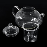 8 Pcs/Set Clear Glass Tea Double Wall Teapot & Cup Filtering Drink Home Decor