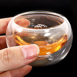 8 Pcs/Set Clear Glass Tea Double Wall Teapot & Cup Filtering Drink Home Decor