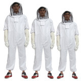 Beekeeper Beekeeping Protective Veil Suit Smock Bee Hat Gloves Full Body Thicken Set
