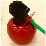 Lovely Cherry Shape Toilet Brush Holder Set